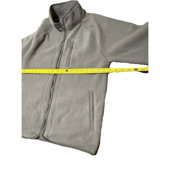 Gray High Pile Fleece Zip-up Sweatshirt jacket - Goodfellow & Co. Men's S - Picture 6 of 7